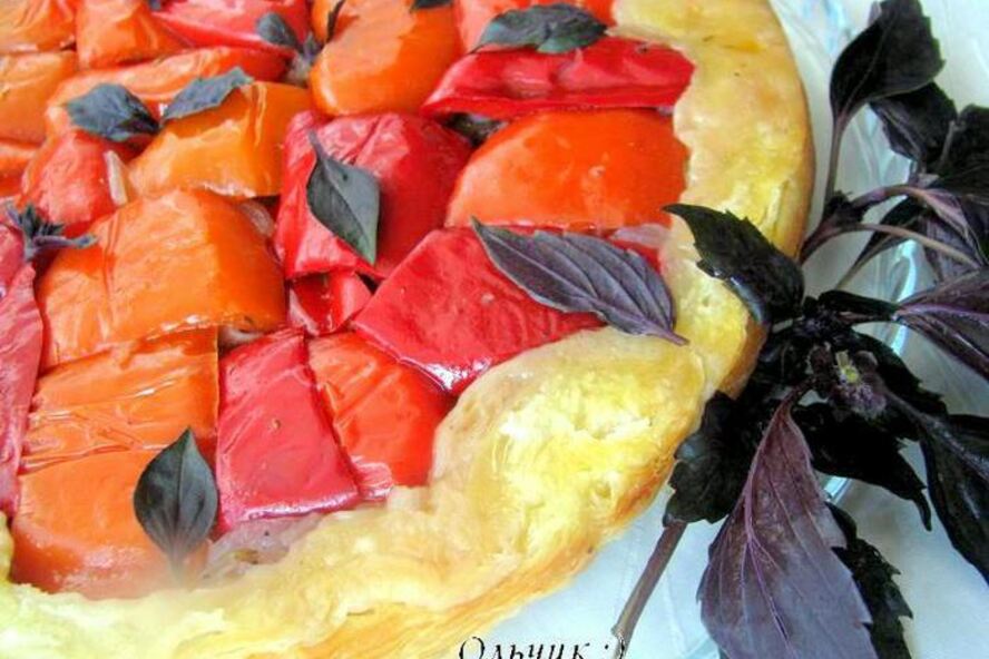 Рецепт тарта татен со сладким перцем