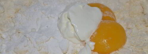 творожный тарт с персиками. Шаг 2