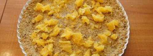 тыквенный тарт с апельсином на ореховом тесте. Шаг 8