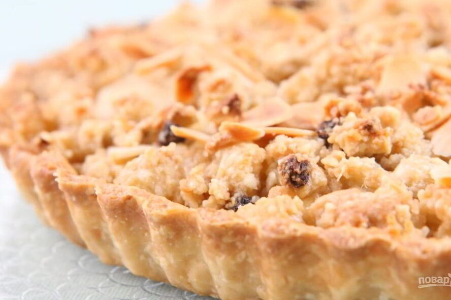 Рецепт яблочного тарта с миндалем