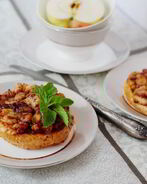 Французские тосты с яблоками