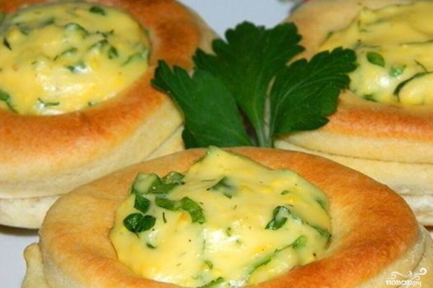 Рецепт волованов с сыром