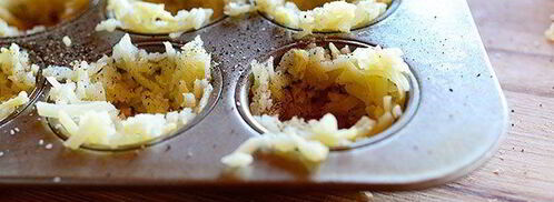 картофельные корзинки с яичницей-глазуньей. Шаг 3