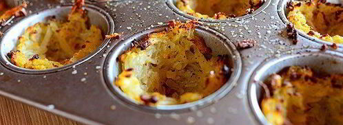 картофельные корзинки с яичницей-глазуньей. Шаг 4