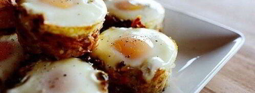 картофельные корзинки с яичницей-глазуньей. Шаг 7