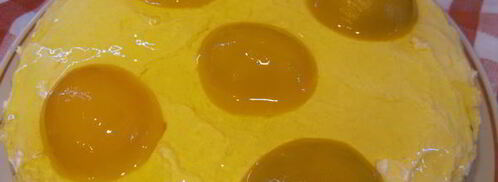 торт яичница с персиками. Шаг 9