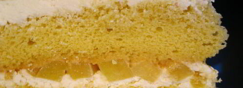 торт яичница с персиками. Шаг 10