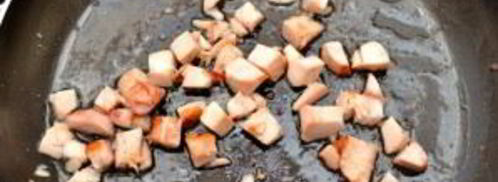 яичница-болтунья с копченостями. Шаг 5