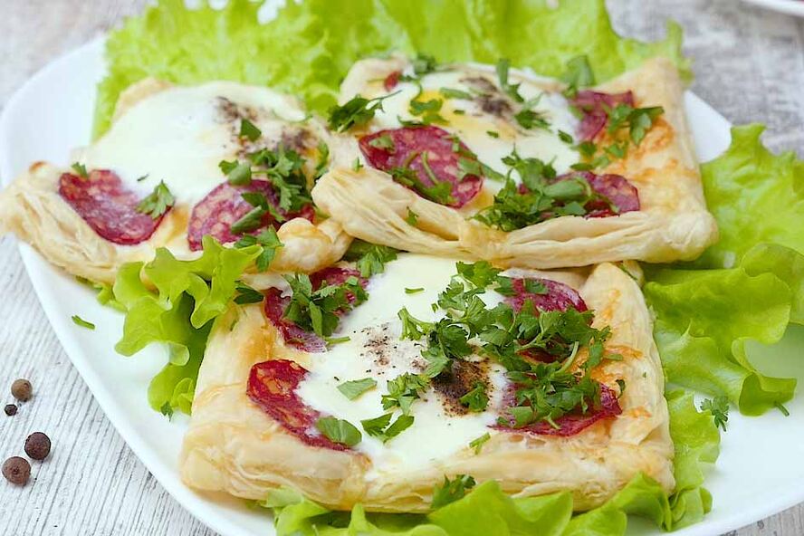 Рецепт яичницы на тесте