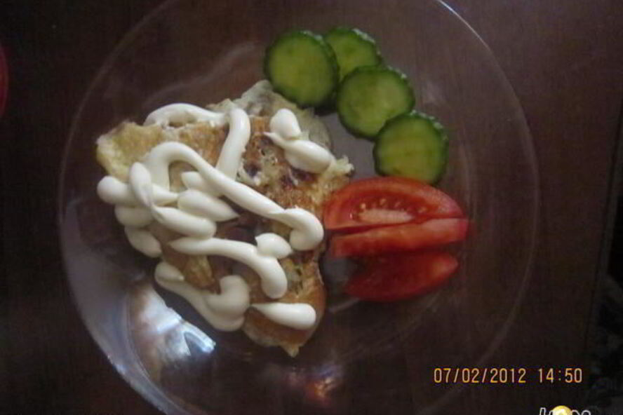 Рецепт яичницы с хлебом и луком