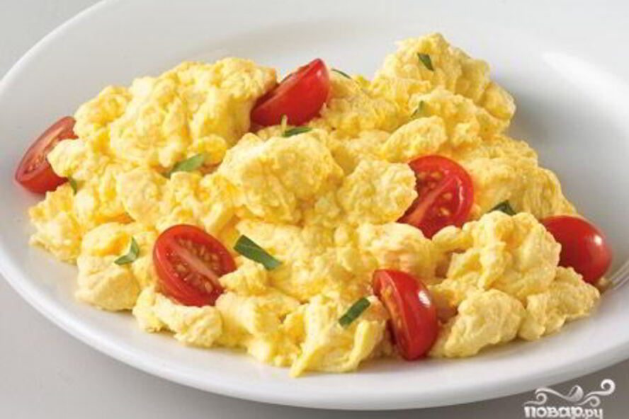 Рецепт яичницы с молоком