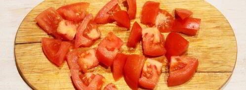 яичница с помидорами и луком. Шаг 2