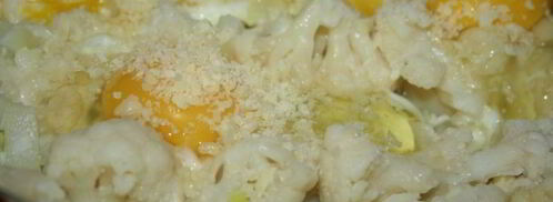 яичница с цветной капустой и пармезаном. Шаг 3