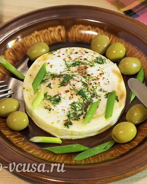 Яичница в кабачке