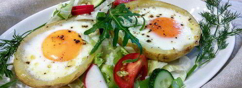 яичница в картофеле. Шаг 3