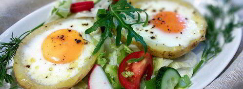 яичница в картофеле. Шаг 4