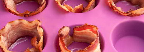 яичница в корзиночках из бекона. Шаг 2