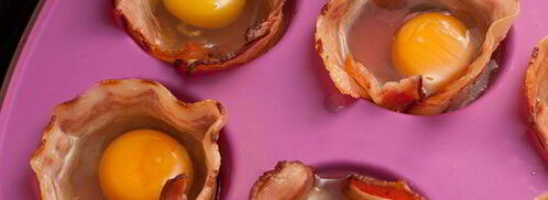 яичница в корзиночках из бекона. Шаг 3