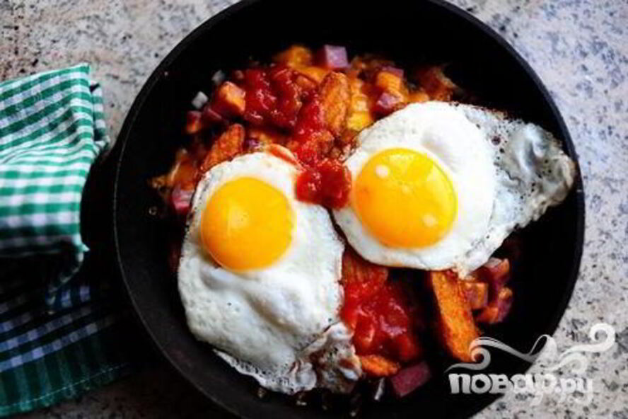 Рецепт яичницы восход солнца