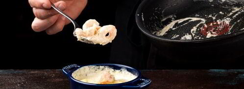 запеченная яичница с креветками. Шаг 7