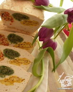 Яркий куриный хлебец