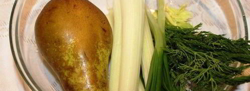 закуска из авокадо, груши и креветок. Шаг 3