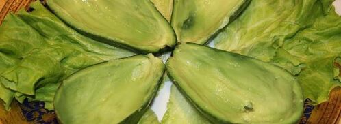 закуска из авокадо, груши и креветок. Шаг 7