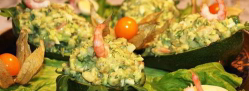 закуска из авокадо, груши и креветок. Шаг 8