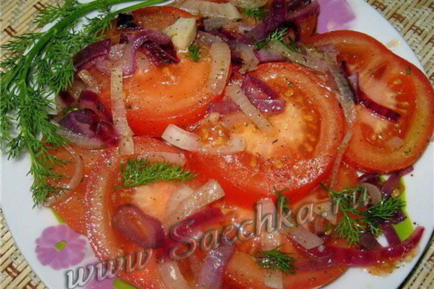Рецепт закуски из маринованных помидор