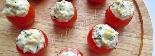 закуска из помидоров с чесноком и сыром. Шаг 8