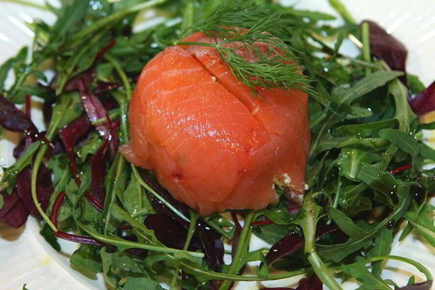 Рецепт закуски из семги с рисом