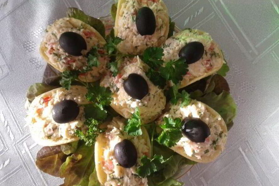 Рецепт закуски на чипсах