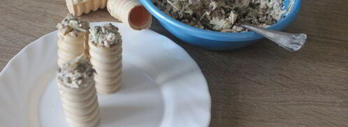 закуска новогодние свечи. Шаг 6