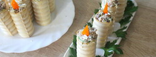 закуска новогодние свечи. Шаг 8