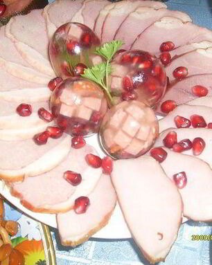 Заливное яйца фаберже