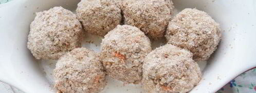 запеченные гречневые шарики с квашеной капустой. Шаг 4