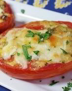 Запеченные помидоры с сыром и горчицей