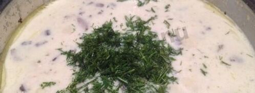 жульен с картошкой курицей и грибами. Шаг 4