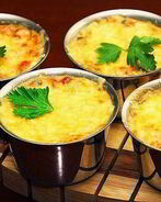 Жульен с курицей и грибами