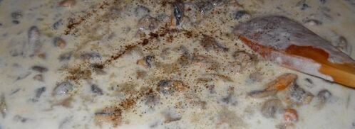 жюльен из мидий. Шаг 10