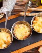 Жюльен с креветками и кукурузой