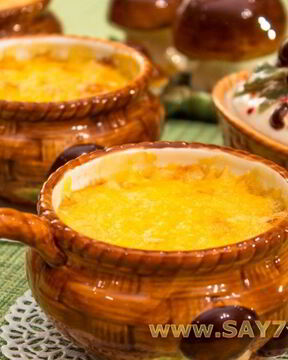 Жюльен с курицей и грибами