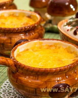 Жюльен с курицей и грибами