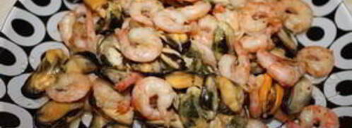 жюльен с мидиями и креветками. Шаг 3