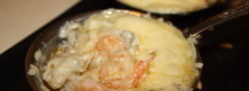 жюльен с мидиями и креветками. Шаг 6