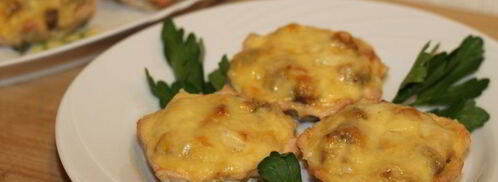 жюльен в корзиночках из куриного филе. Шаг 8